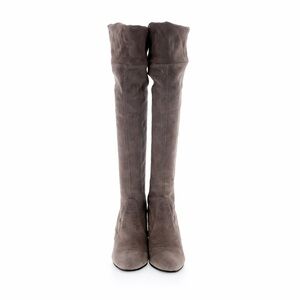 👢Stuart Weitzman Gray Suede Over-the-Knee Boots Size 9